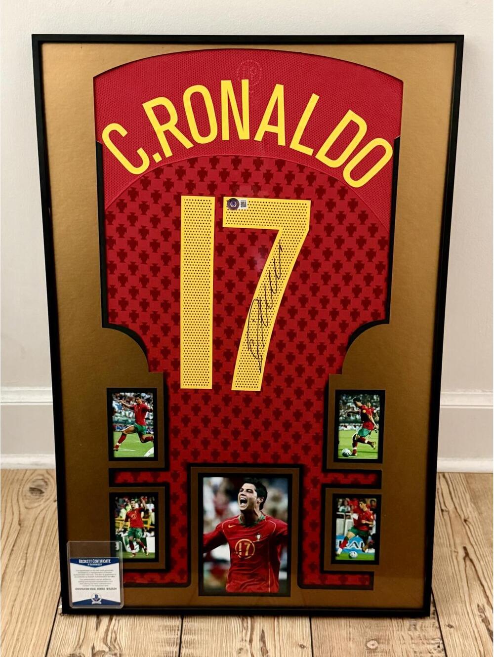 Cristiano Ronaldo Hand Signed Portugal Jersey with COA